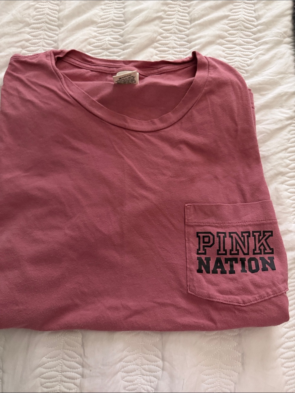 PINK Victoria's Secret Black Tops with Hot Pink Logo - Picture 7 of 9